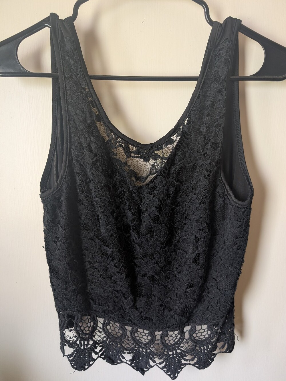 y2k Blush Brand Black Lace Top